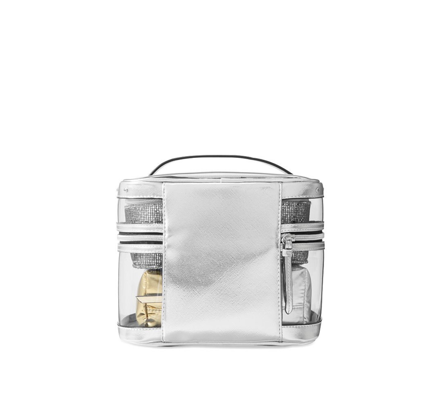 4 в 1 VICTORIA'S SECRET Metallic Sparkle Train case