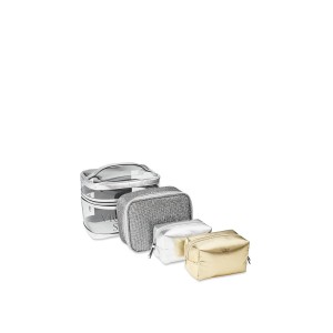 4 в 1 VICTORIA'S SECRET Metallic Sparkle Train case