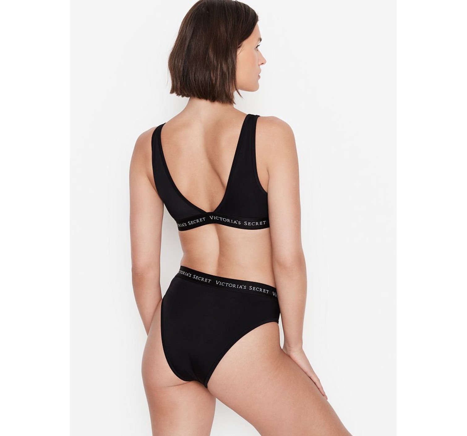 Купальник VS Sydney Logo Strap Plunge top &  Cheeky