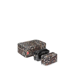 Набір 3 в 1 косметичок VICTORIA'S SECRET Leopard kiss Travel case