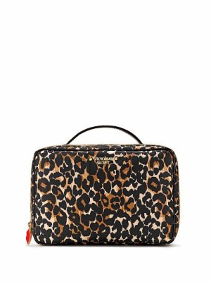 Набір 3 в 1 косметичок VICTORIA'S SECRET Leopard kiss Travel case