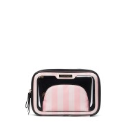 Косметичка 3в1 Victoria’s Secret Beauty Bag Pink Stripe