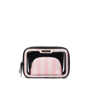 Косметичка 3в1 Victoria's Secret Beauty Bag Pink Stripe