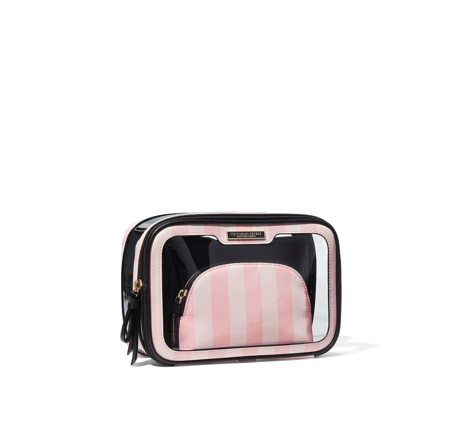 Косметичка 3в1 Victoria's Secret Beauty Bag Pink Stripe