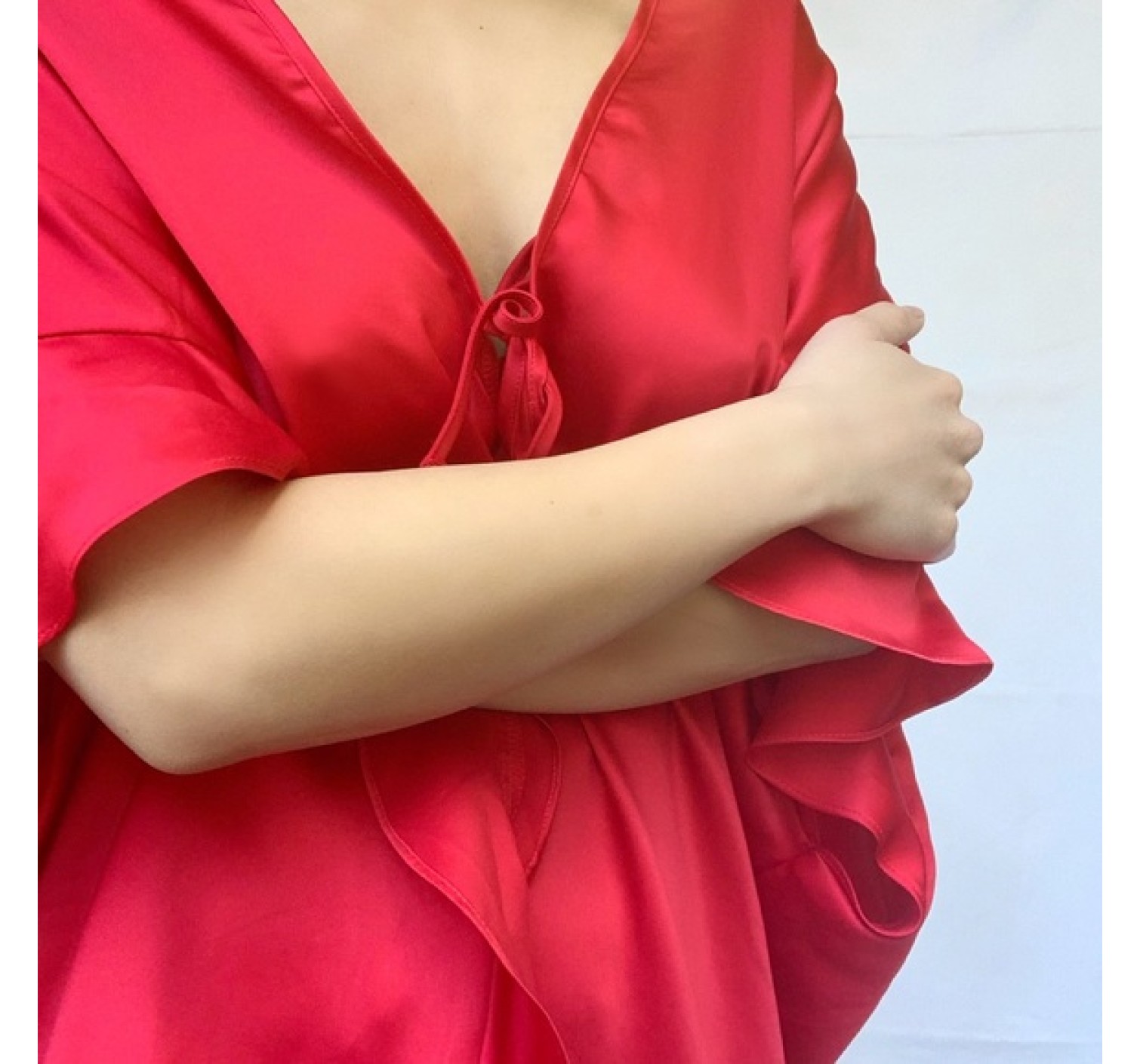 Халат Victoria’s Secret Flounce Sleeve Satin Love Print