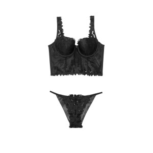 Комплект білизни Victoria's Secret Luxe Lingerie Unlined Floral Embroidered