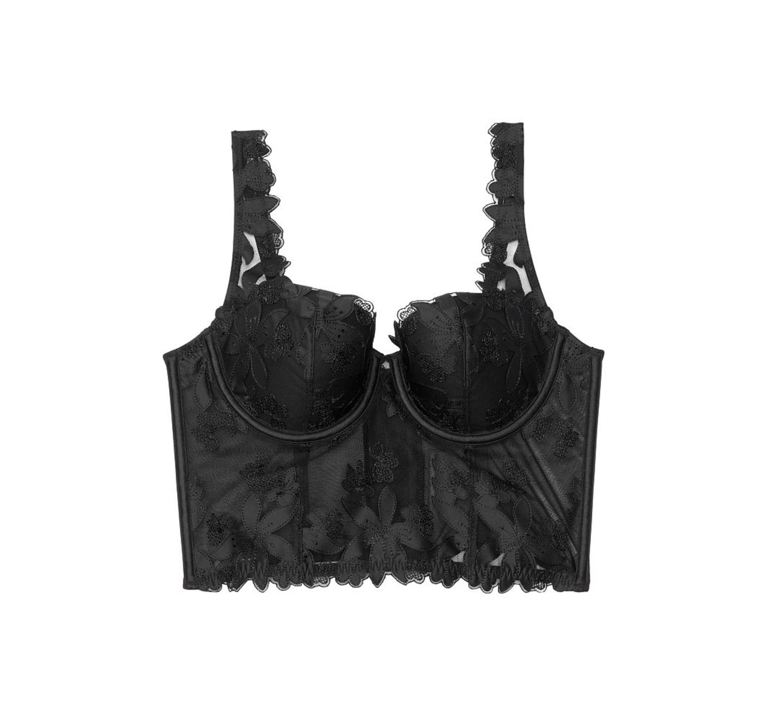 Комплект білизни Victoria's Secret Luxe Lingerie Unlined Floral Embroidered