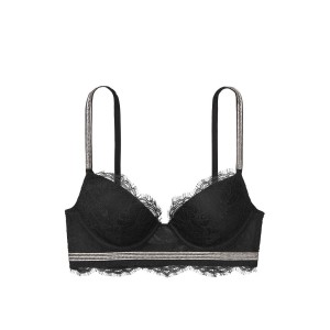 Комплект білизни Victoria's Secret Very Sexy Crystal strap Black Lace bra
