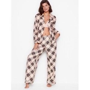 Пижама Victoria’s Secret Flannel Long PJ Set Animal print