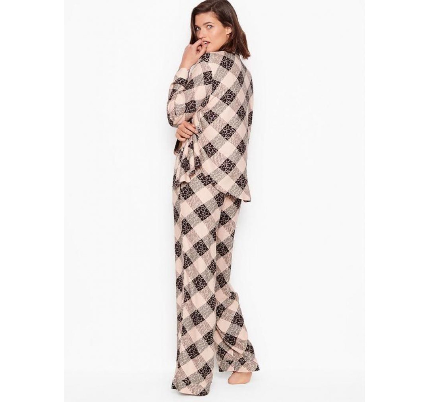 Пижама Victoria’s Secret Flannel Long PJ Set Animal print