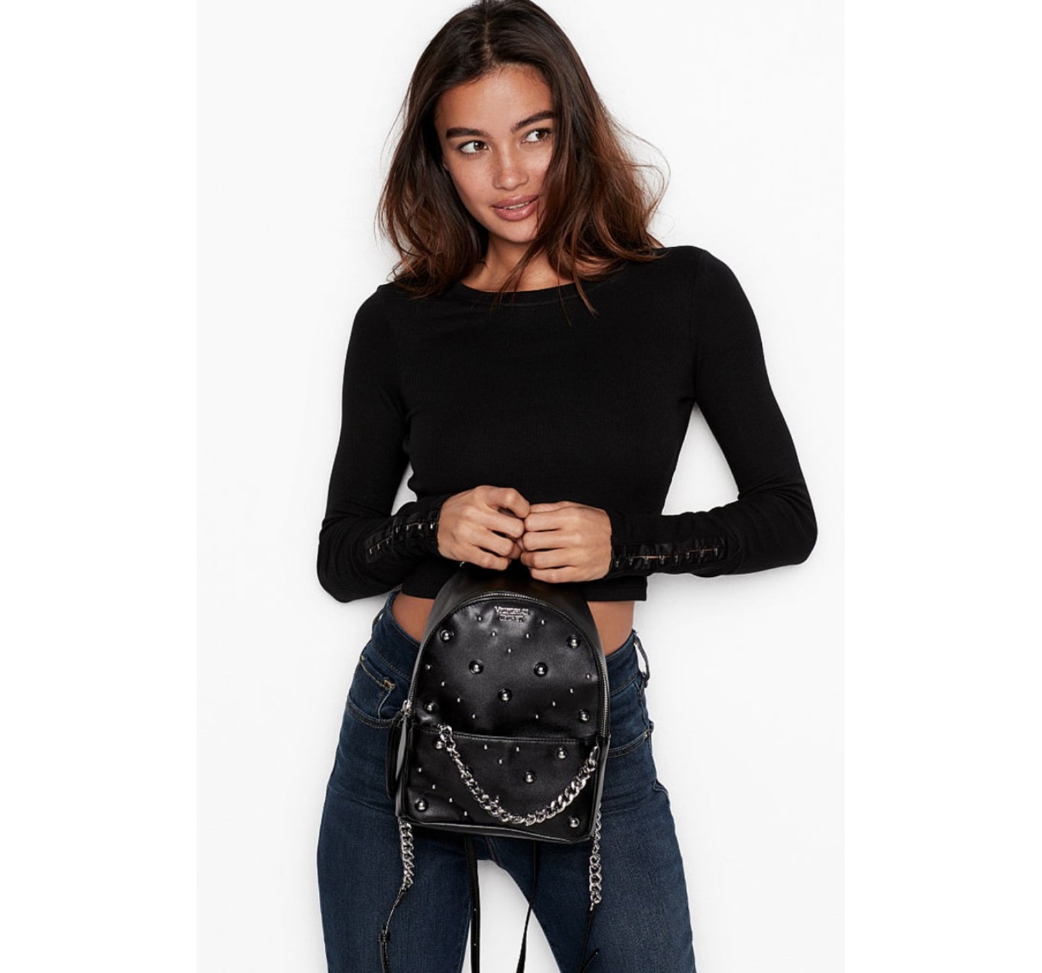 Рюкзак ViVictoria’s Secret Small Backpack Silver Dot
