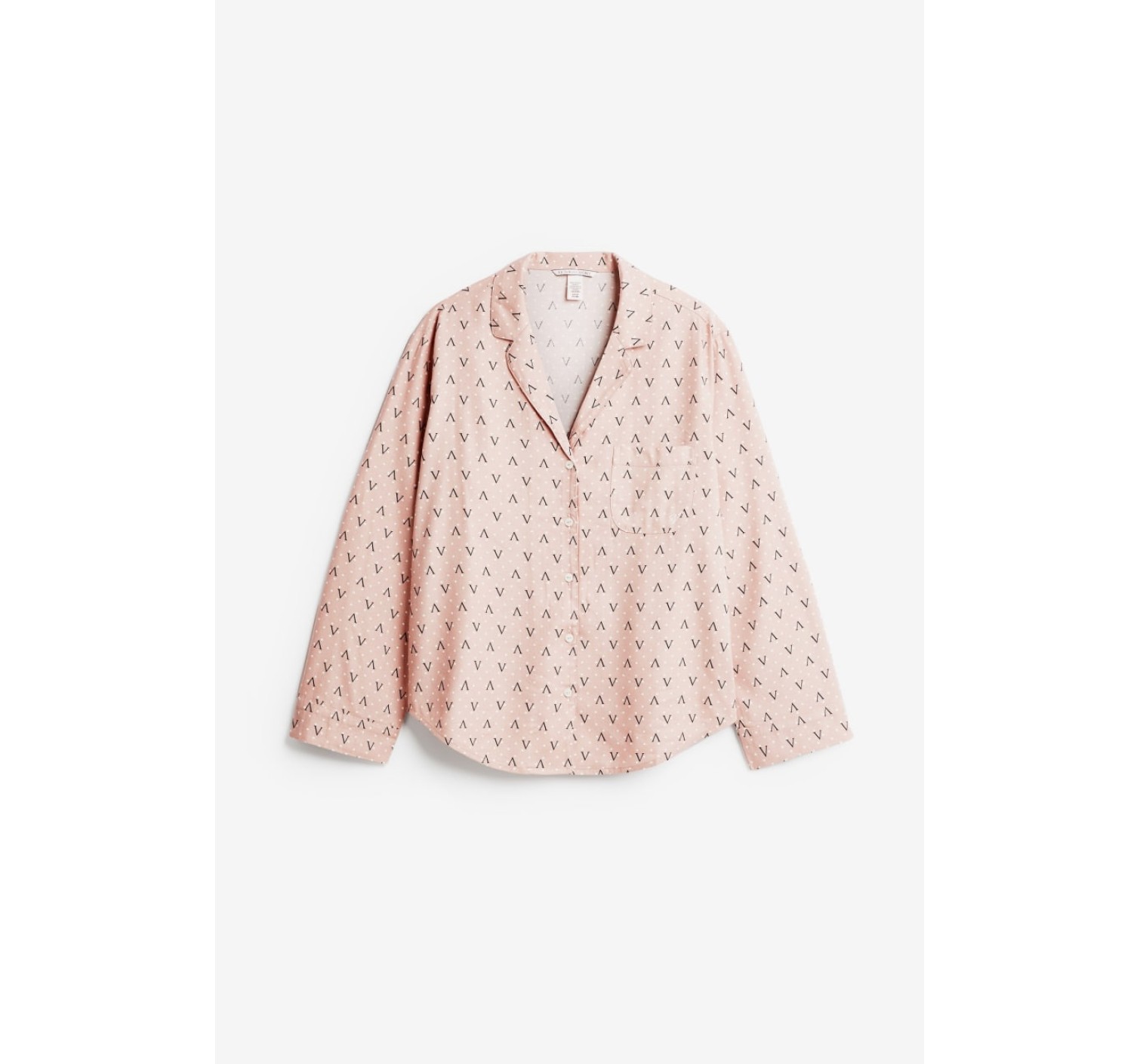 Пижама Victoria’s Secret Flannel Long PJ Set Pink logo