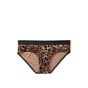 Трусики VICTORIA'S SECRET Logo Cotton Hiphugger Panty Spotted Leopard