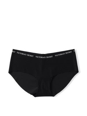 Трусики Victoria's Secret Hiphugger No Show Black Logo