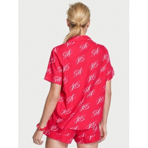 Піжама Victoria's Secret Flannel Red Love Short Pj Set