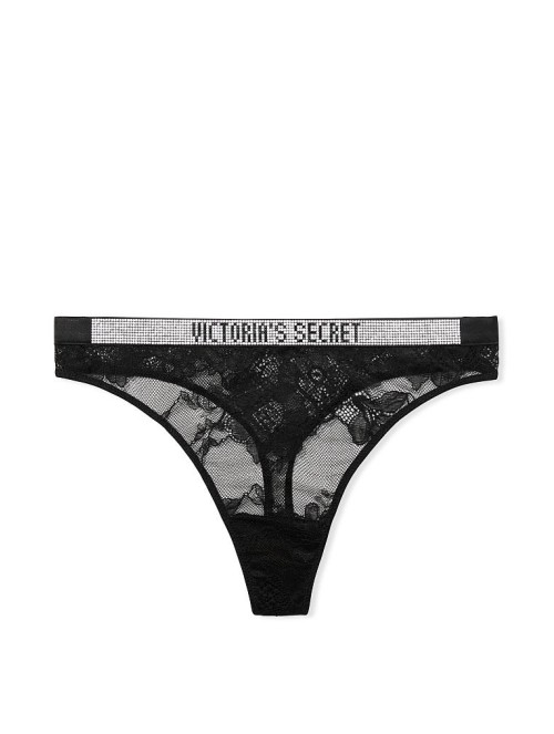 Трусики Стринги Shine Strap Lace High-Leg Thong Panty