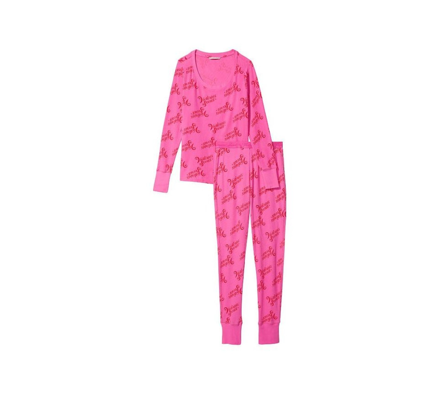 Піжама Victoria's Secret Thermal Long PJ Set print Logo VS