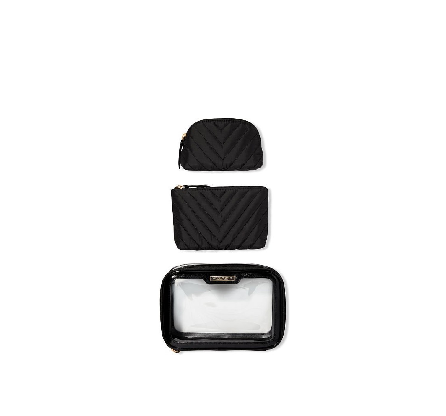 Косметичка 3в1 Victoria’s Secret Beauty Bag Black Lily