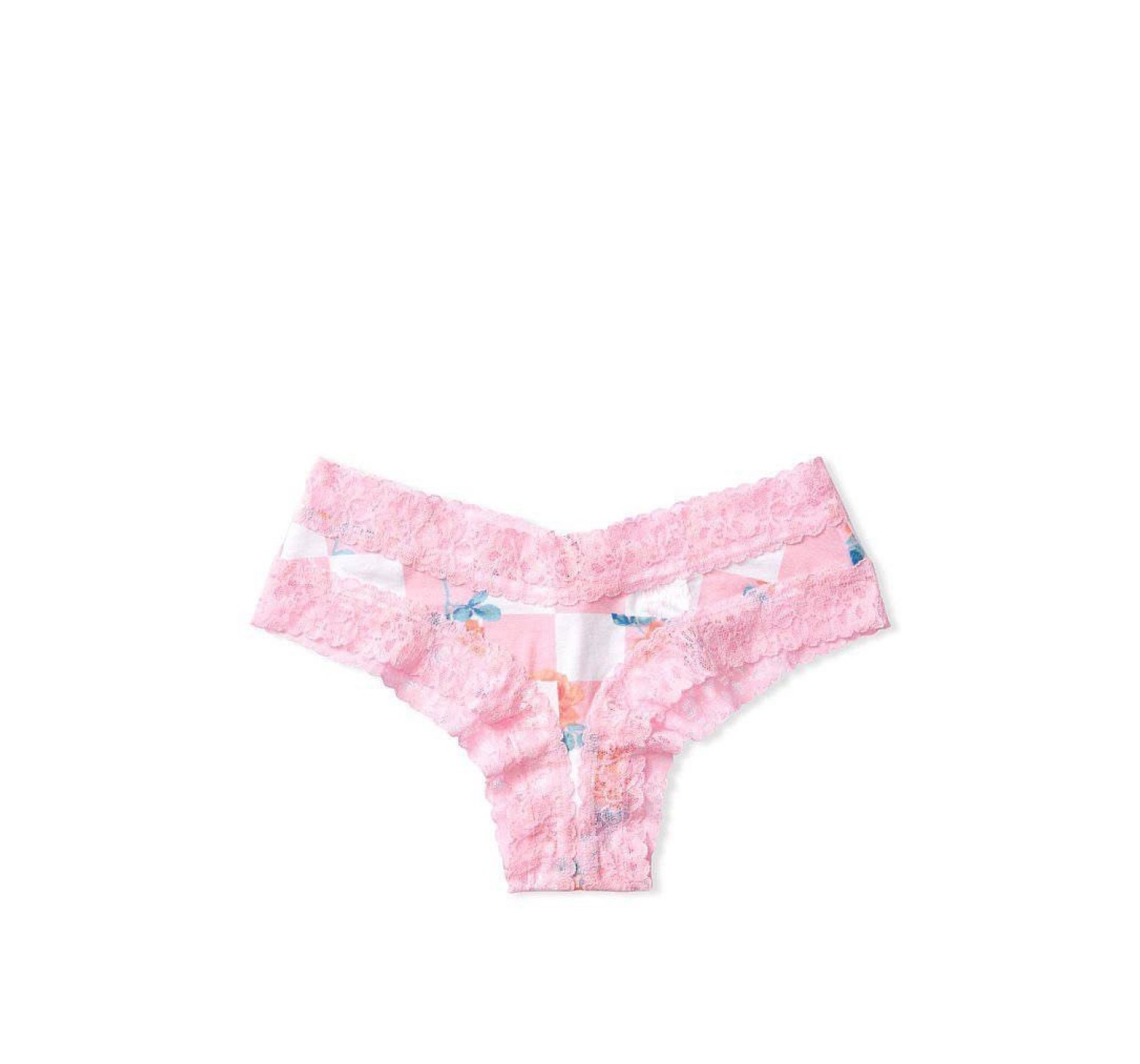 Трусики Вікторія Сікрет Cheeky Lace Panty Pink Rose