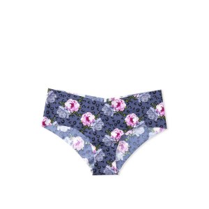 Трусики бесшовные Виктория Сикрет No show Cheeky Panty Leopard Flower