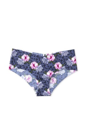 Трусики безшовні Вікторія Сікрет No show Cheeky Panty Leopard Flower