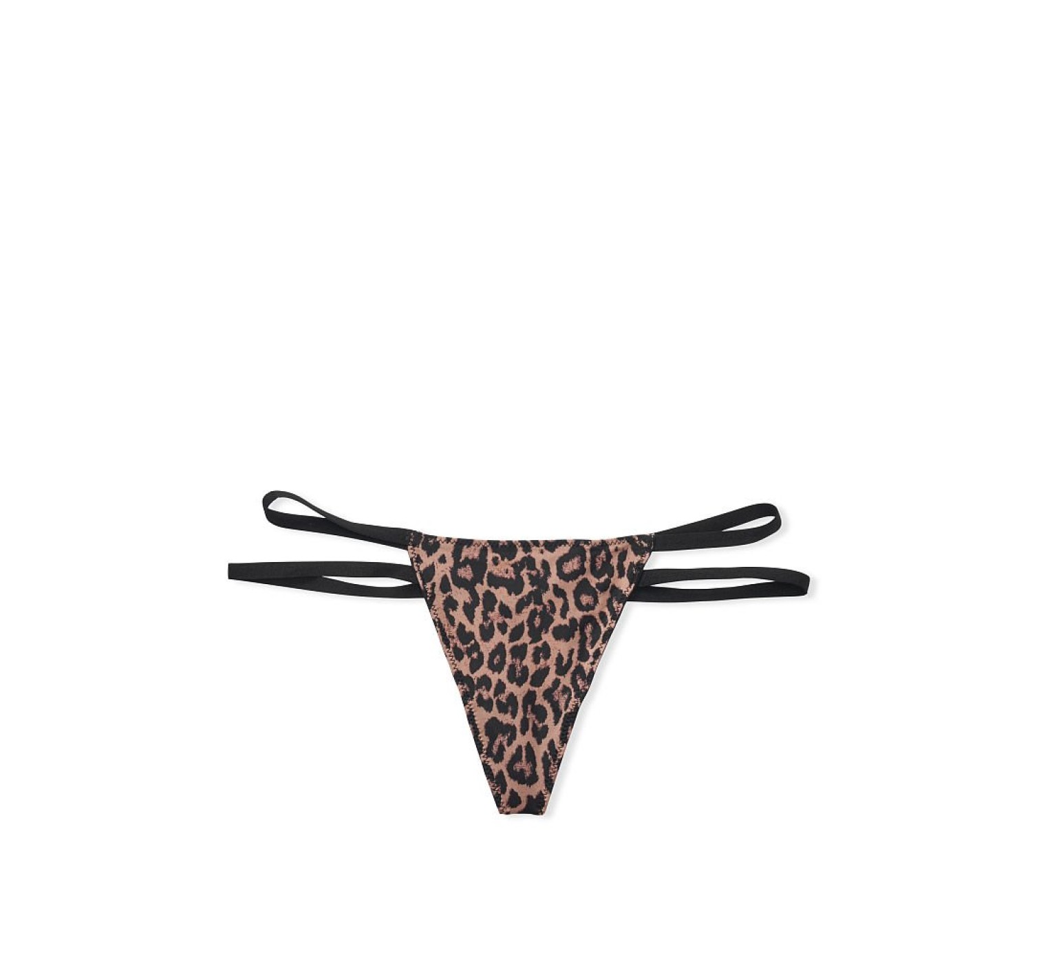 Трусики VS Very Sexy Double Side Strap Nougat Leopard V-string panty