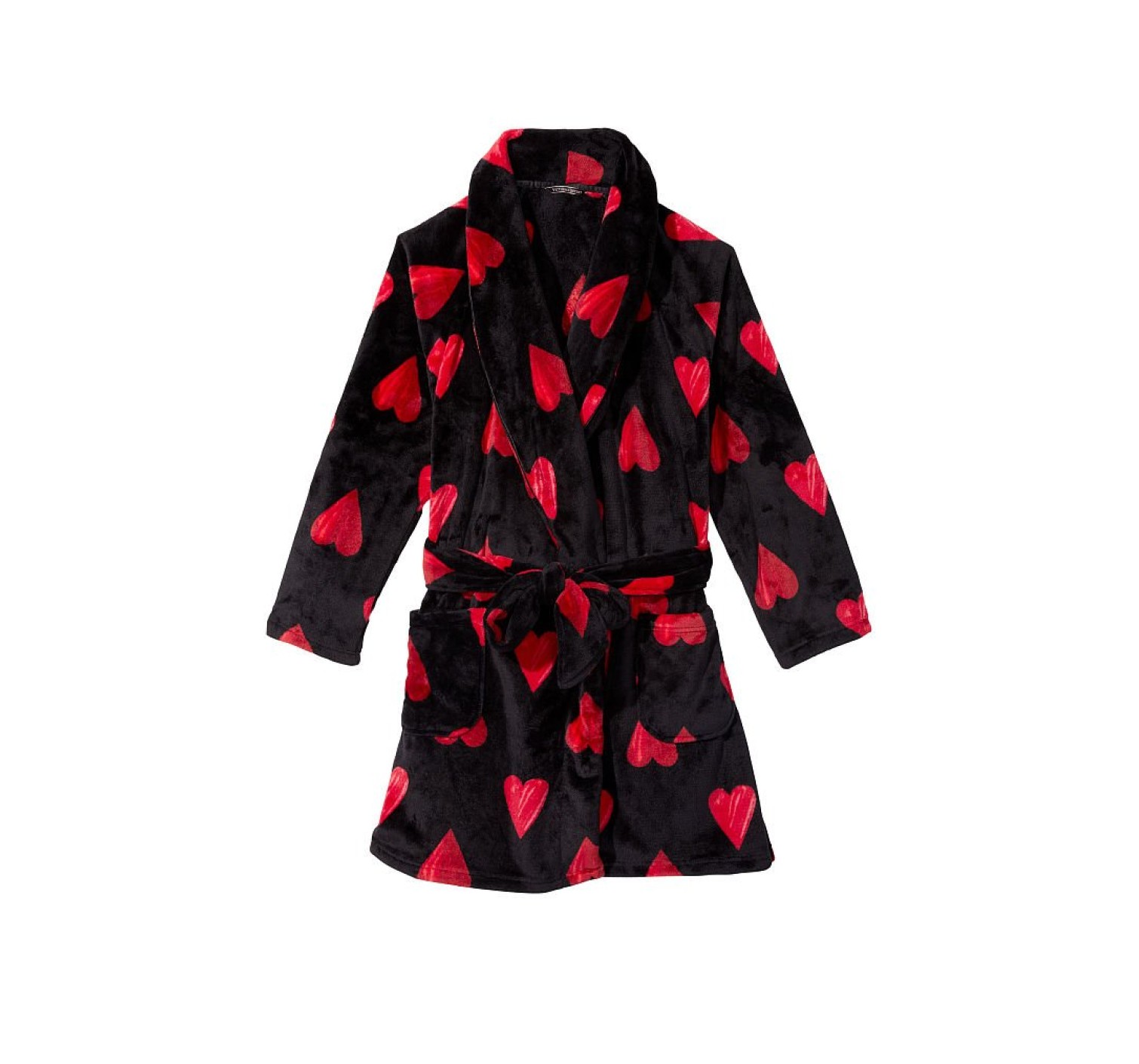Халат Victoria’s Secret Logo Short Cozy Robe Red Hearts