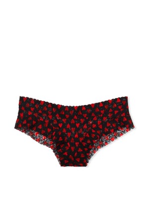 Трусики Victoria's Secret Very Sexy Red Hearts Lace Cheeky