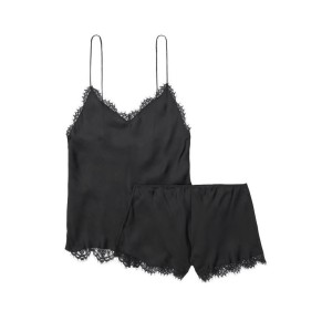 Сатинова піжама Victoria's Secret Black Lace