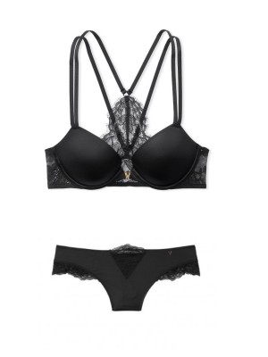 КОМПЛЕКТ БІЛИЗНИ VICTORIA'S SECRET VERY SEXY PUSH-UP BRA BLACK