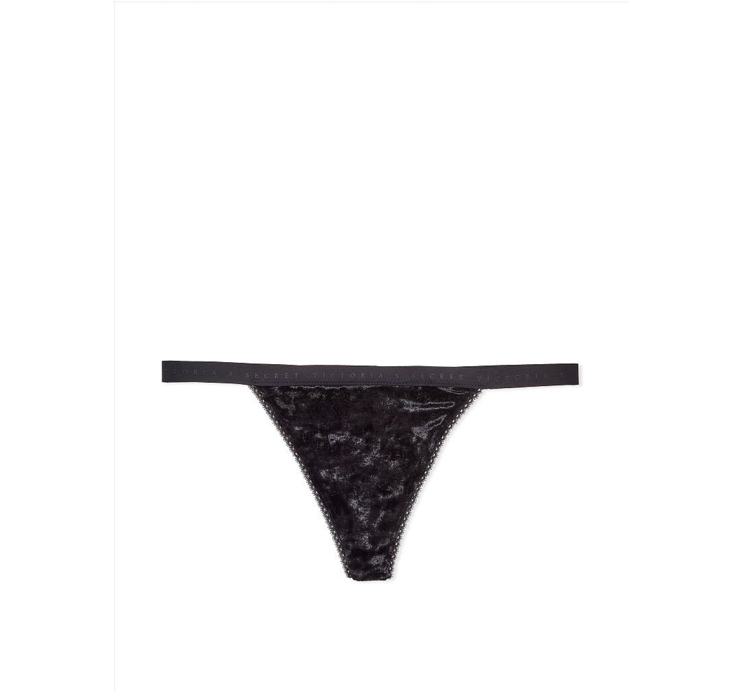 Трусики VICTORIA'S SECRET Stretch Cotton V-string Panty Black