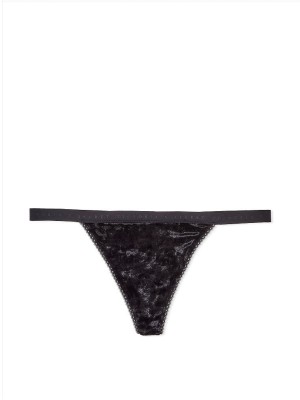 Трусики VICTORIA'S SECRET Stretch Cotton V-string Panty Black