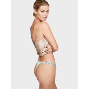 КОМПЛЕКТ БЕЛЬЯ VICTORIA’S SECRET VERY SEXY EMBELLISHED STRAP BOMBSHELL PUSH-UP BRA MINT HAZE IN LACE