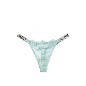 КОМПЛЕКТ БЕЛЬЯ VICTORIA’S SECRET VERY SEXY EMBELLISHED STRAP BOMBSHELL PUSH-UP BRA MINT HAZE IN LACE