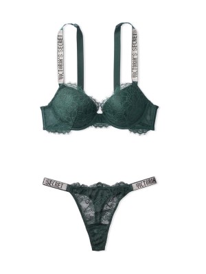 КОМПЛЕКТ БЕЛЬЯ VICTORIA'S SECRET VERY SEXY SHINE STRAP ENVIOUS  LACE