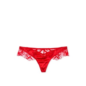 Комплект білизни червоний Victoria's Secret LUXE LINGERIE UNLINED FLORAL EMBROIDERED LIPSTICK