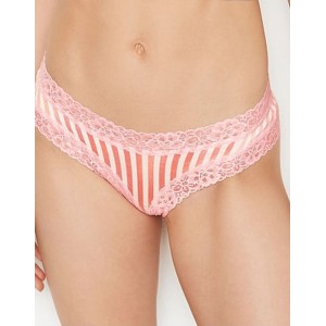 Трусики VS Lace Waist Cheeky Panty Rainbow stripe