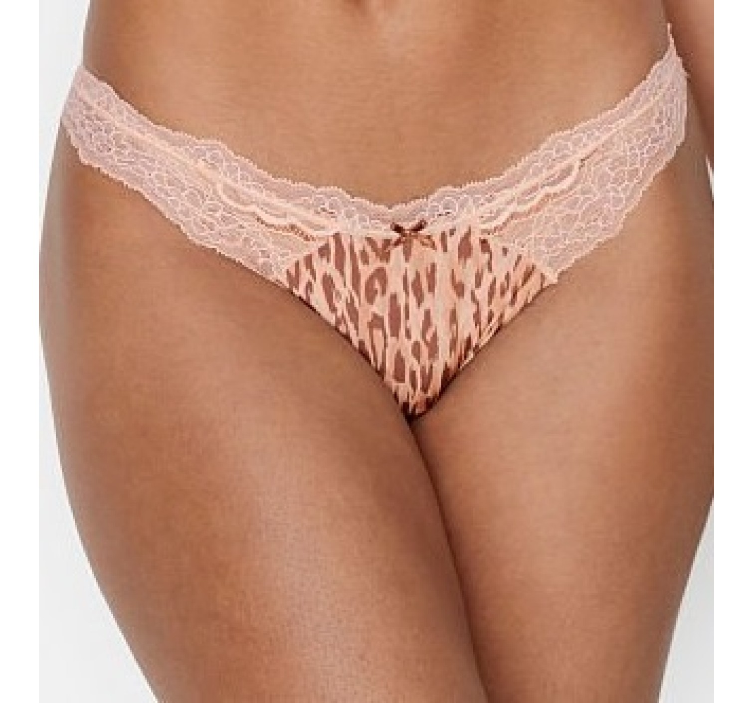 Трусики VS Dream Angels Leopard Lace Cheekini Panty