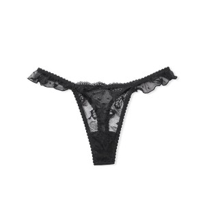 Трусики Victoria’s Secret Thong Floral Lace Butterfly