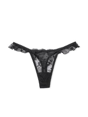 Трусики Victoria's Secret Thong Floral Lace Butterfly
