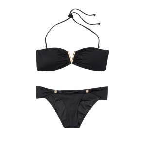 Купальник Вікторія Сікрет V-hardware Bandeau & Venice Cheeky Swim Bottom