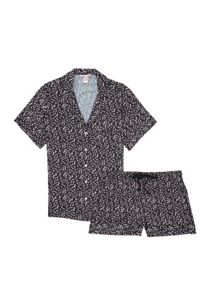 Сатинова піжама VS Satin Short Pj set Hearts