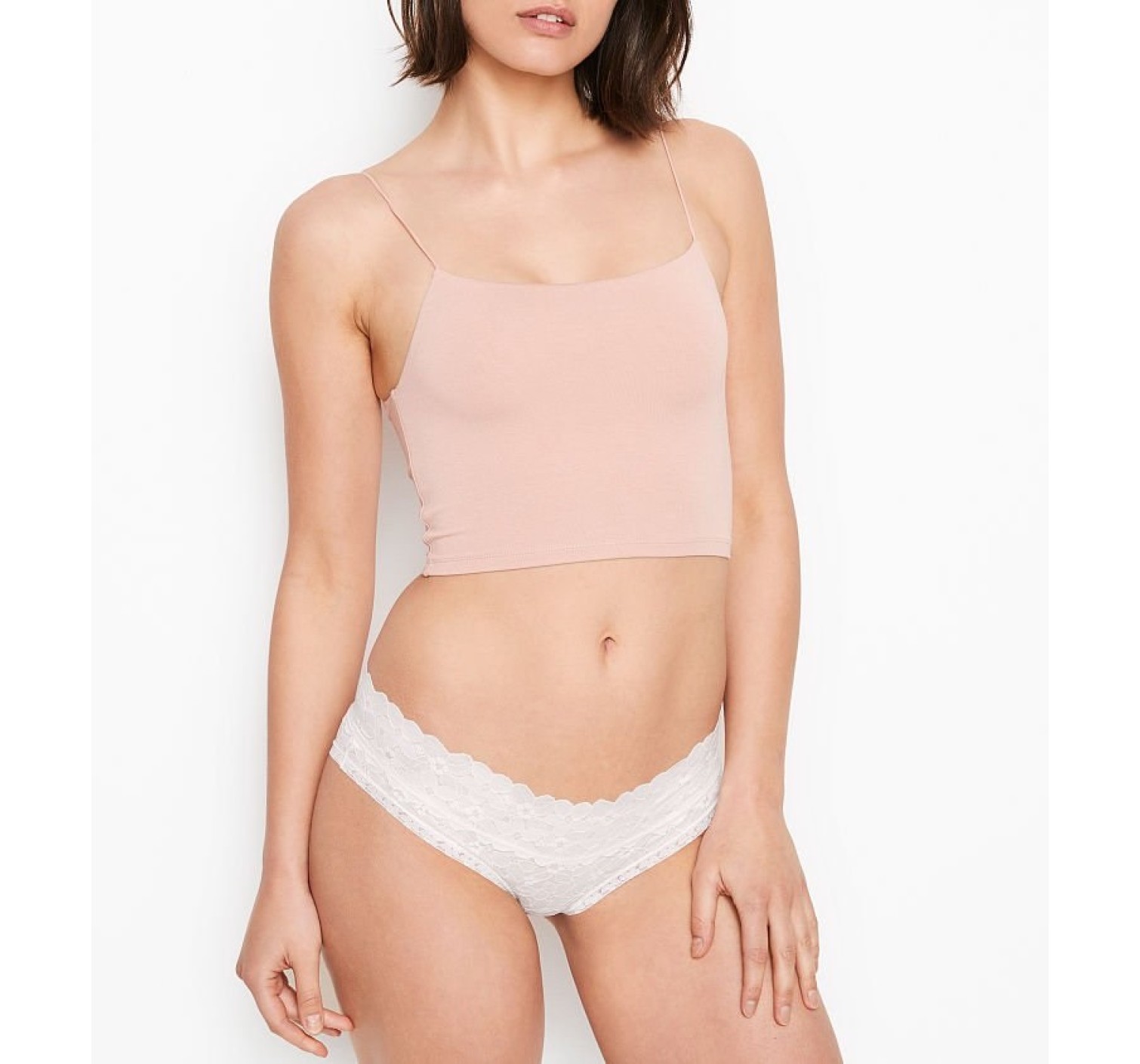 Трусики Victoria's Secret Hiphugger, білі хіпхагери