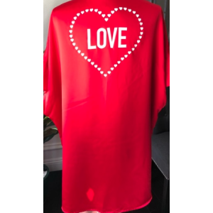 Халат Victoria’s Secret Flounce Sleeve Satin Love Print