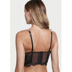 КОМПЛЕКТ БЕЛЬЯ VICTORIA’S SECRET VERY SEXY SHINE STRAP BALCONETTE BLACK LACE