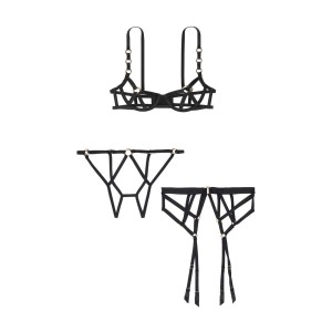 КОМПЛЕКТ БІЛИЗНИ VICTORIA'S SECRET VERY SEXY BLACK RINGS
