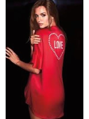 Халат Victoria’s Secret Flounce Sleeve Satin Love Print