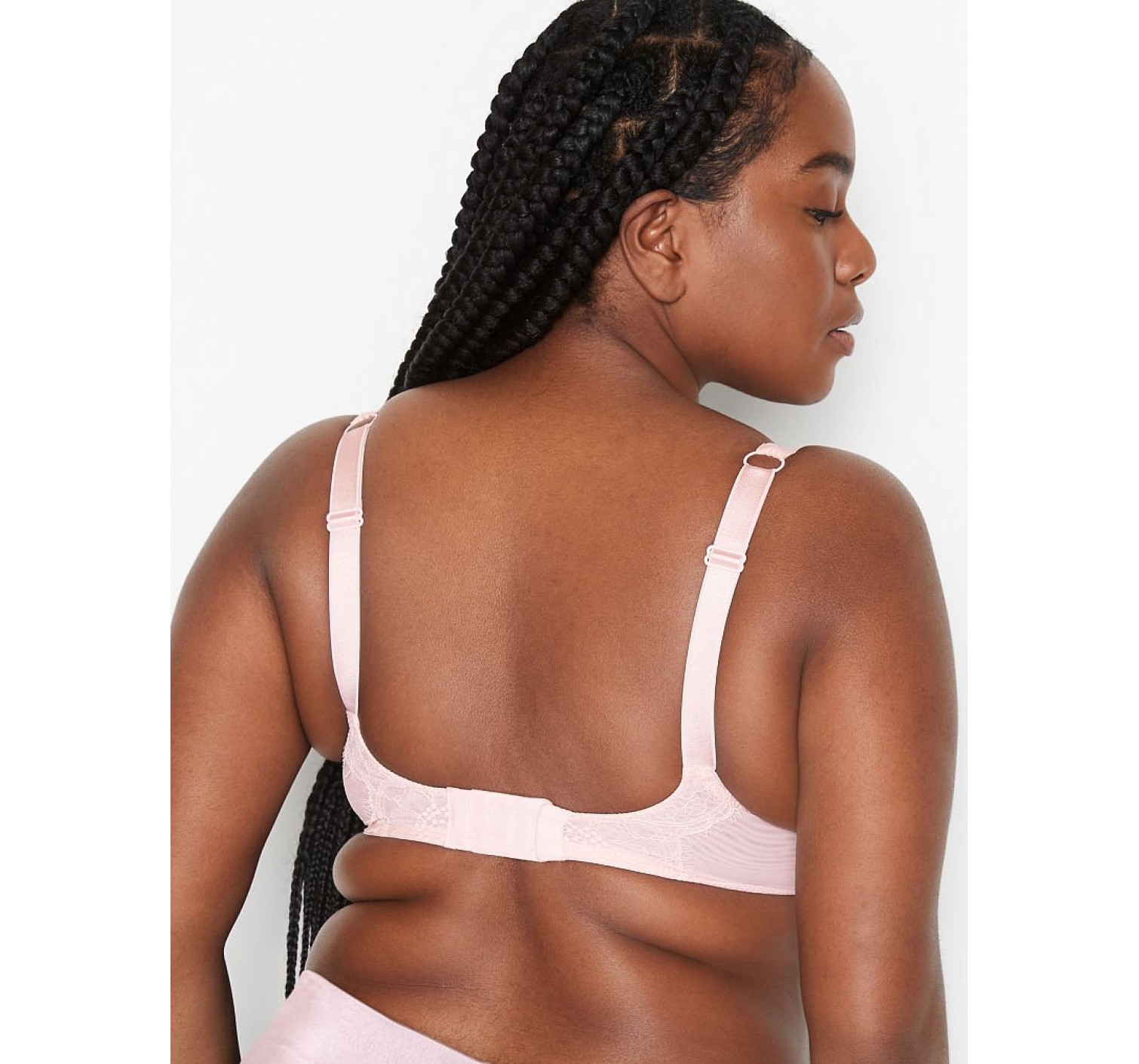 КОМПЛЕКТ БІЛИЗНИ VICTORIA'S SECRET UNLINED LACE SHINE STRAP 3-PIECE FULL CUP DEMI BRA