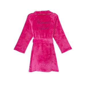 Халат Victoria’s Secret Logo Short Cozy Fluo Pink