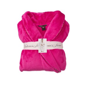 Халат Victoria’s Secret Logo Short Cozy Fluo Pink